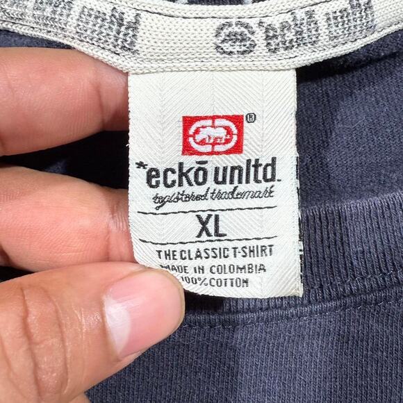 Y2K Grunge Ecko Unltd. T Shirt Grunge Baggy Skater Hip-Hop Streetwear Size XL - Picture 4 of 8